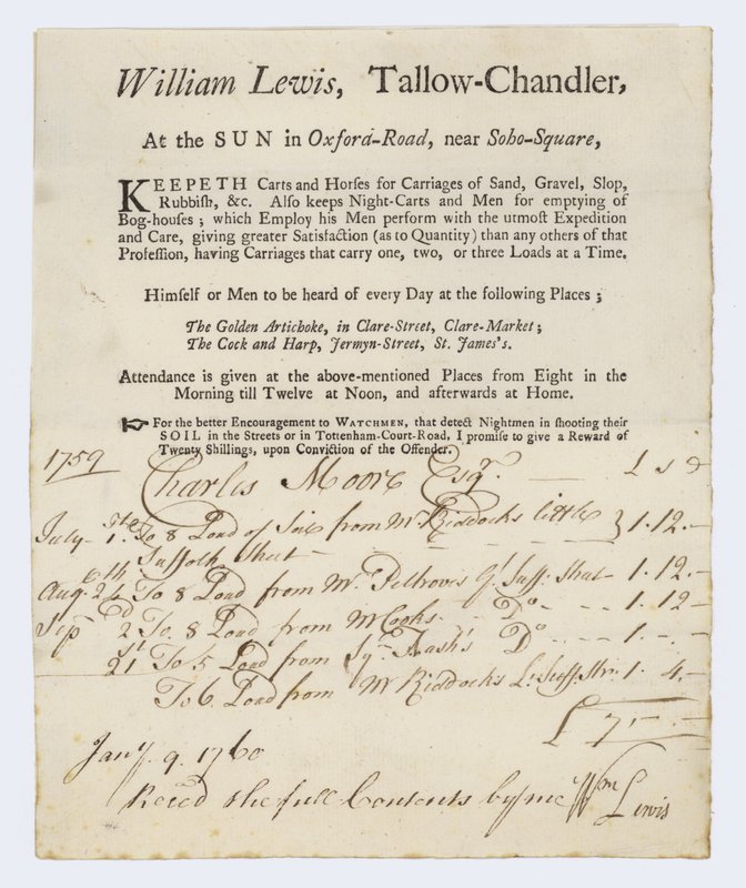Talg Chandler, William Lewis, byttekort af English School