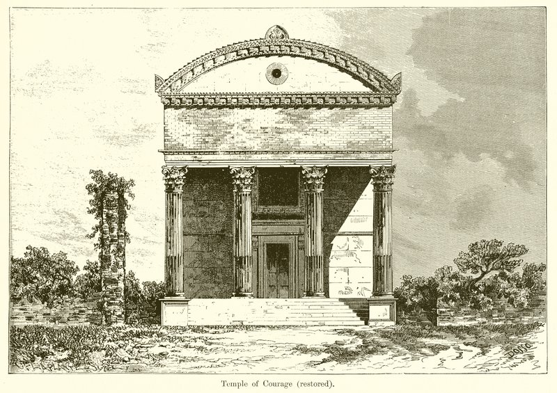 Tempel of Courage (restaureret) af English School