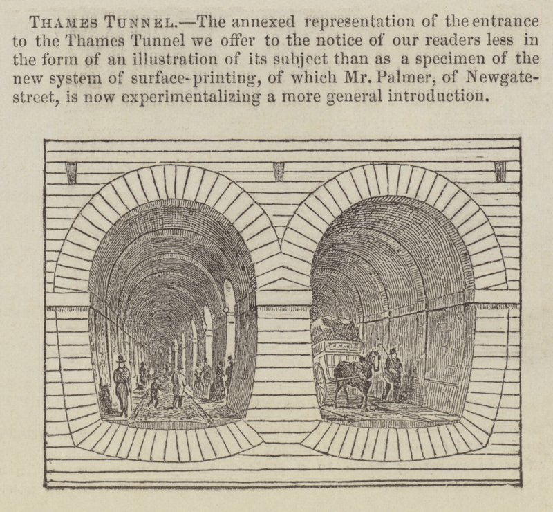 Thames Tunnel (gravering) af English School