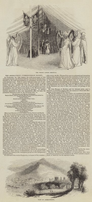 The Abergavenny Welshmen Society (gravering) af English School