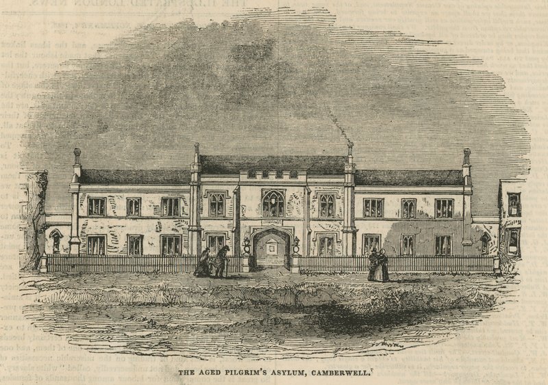 The Aged Pilgrims Asylum i Camberwell af English School