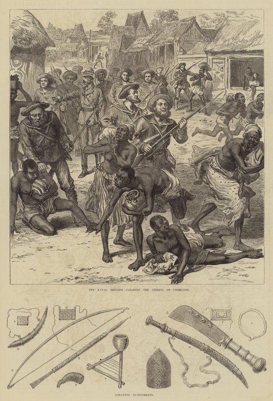Ashantee-krigen (gravering) af English School
