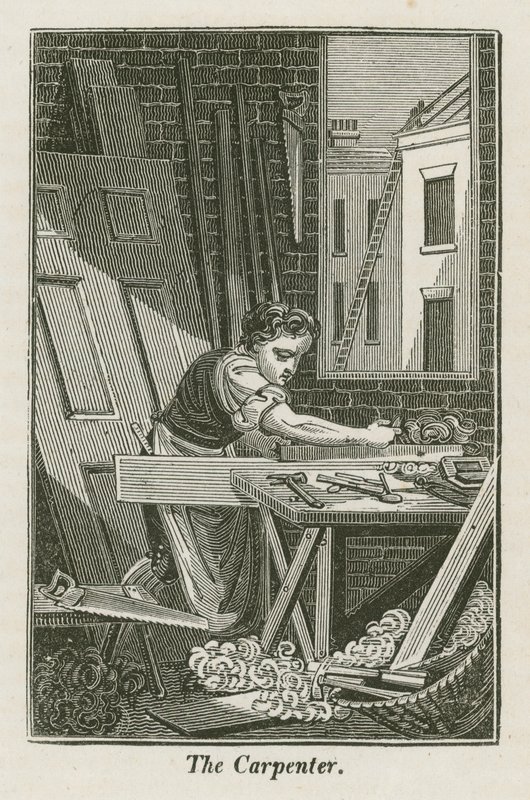 Tømreren (gravering) af English School