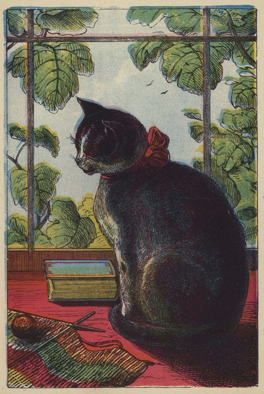 Katten (farvelitografi) af English School