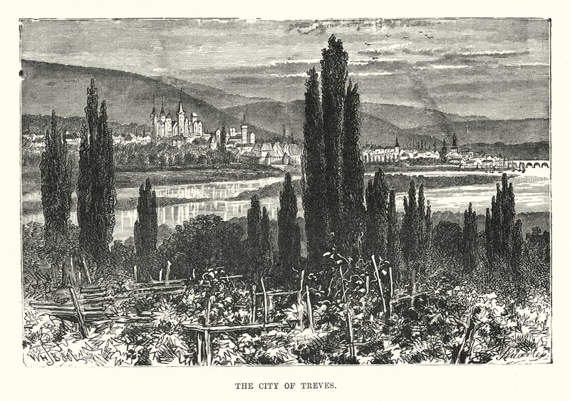 The City of Treves (gravering) af English School