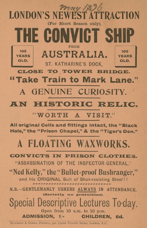 The Convict Ship fra Australien af English School