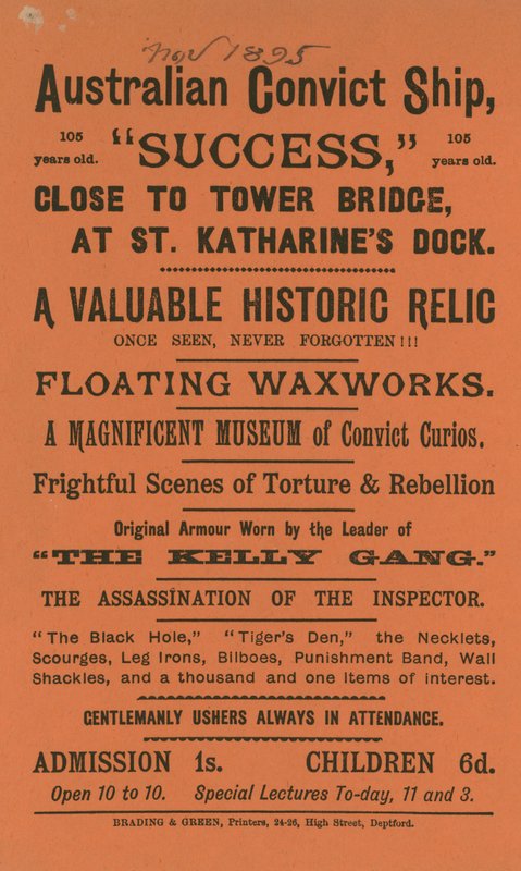 The Convict Ship fra Australien af English School