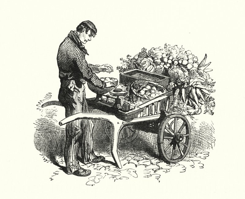 The Costermonger (gravering) af English School