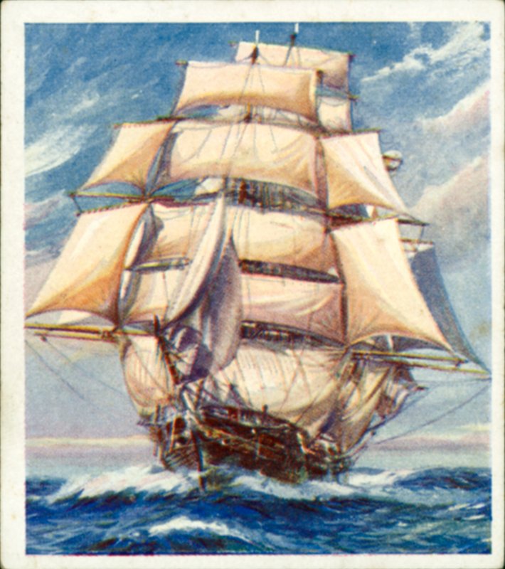 "Cutty Sark" (farvelitografi) af English School