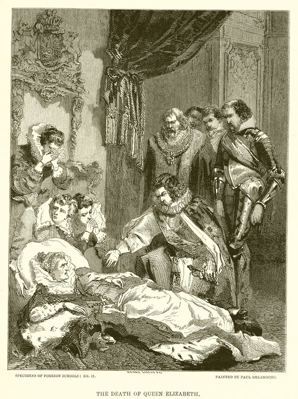 Dronning Elizabeths død af English School