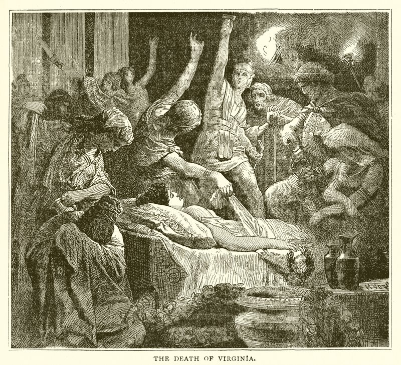 Virginias død af English School