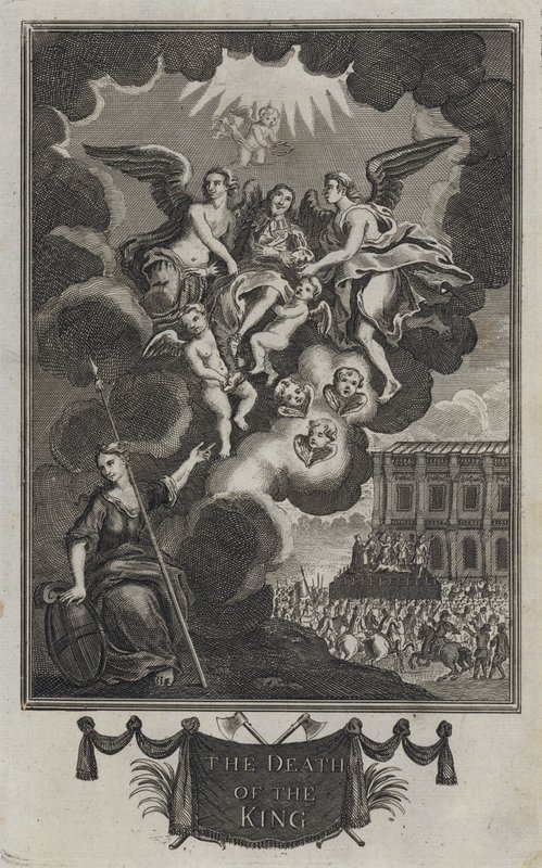 Kongens død (gravering) af English School