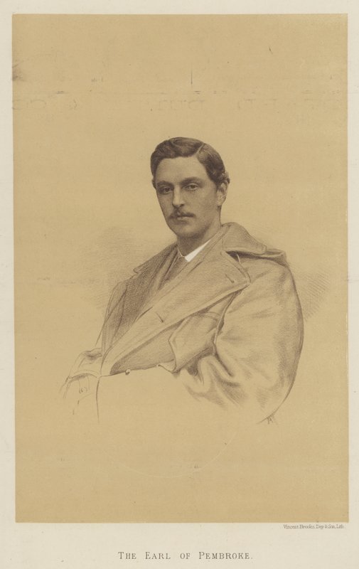 Jarlen af Pembroke (litho) af English School