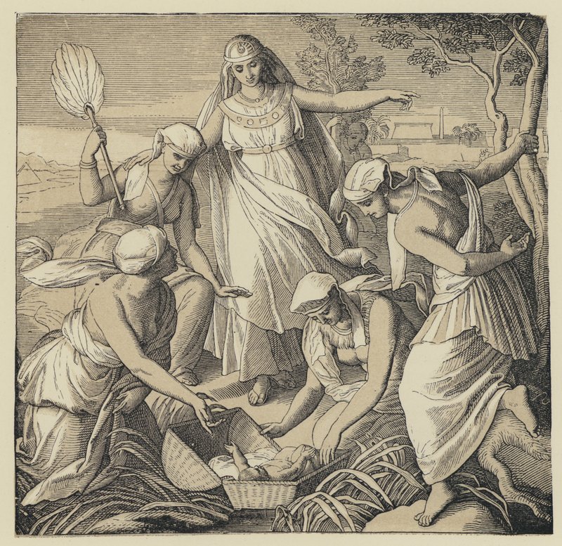 Fundet af Moses (gravering) af English School