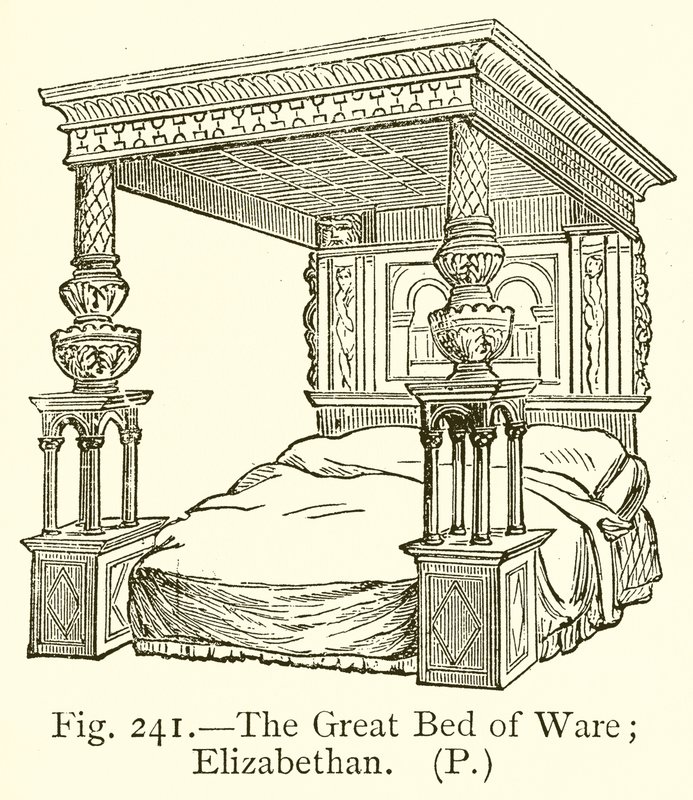 The Great Bed of War; Elizabethaner af English School