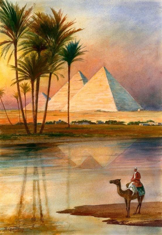 Den store pyramide i Giza af English School