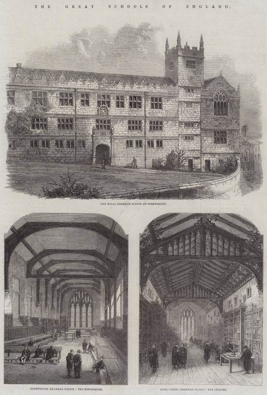 The Great Schools of England (gravering) af English School