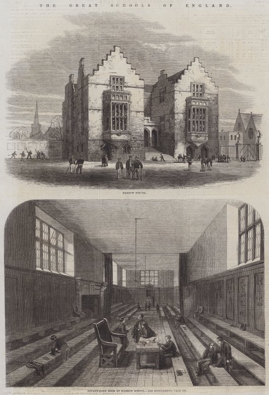 The Great Schools of England (gravering) af English School