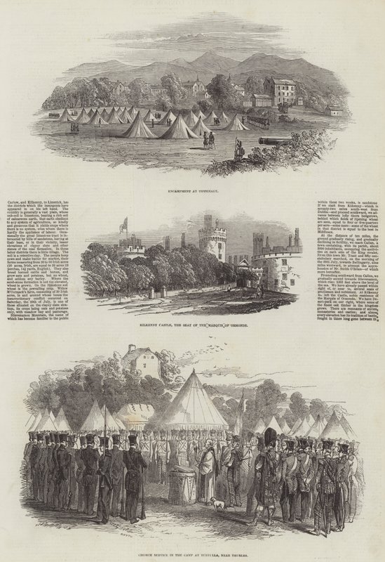 Oprøret i Irland (gravering) af English School