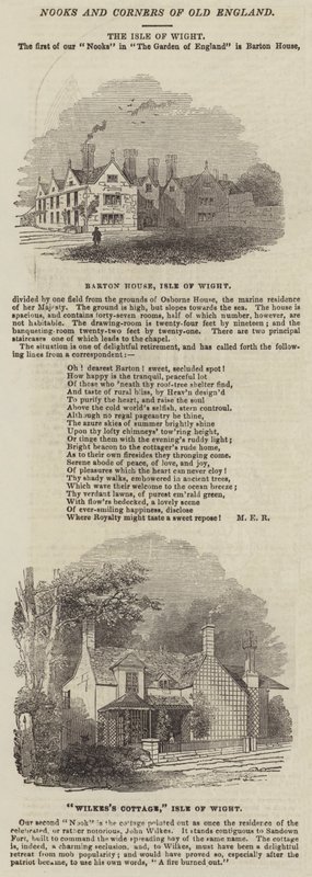 Isle of Wight (gravering) af English School