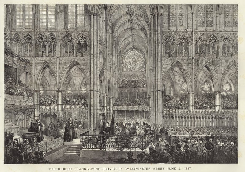 Jubilee Thanksgiving Service i Westminster Abbeybbery, af English School