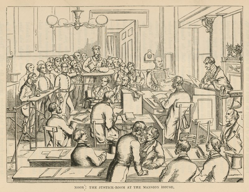 Retfærdighedsrummet på Mansion House af English School