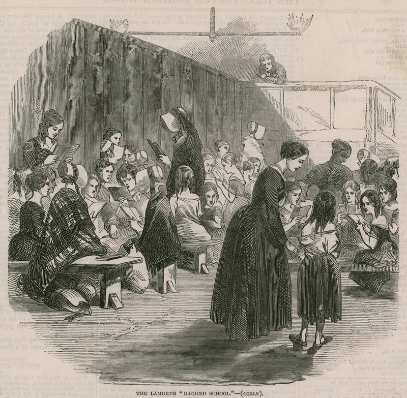 The Lambeth Ragged School for piger af English School