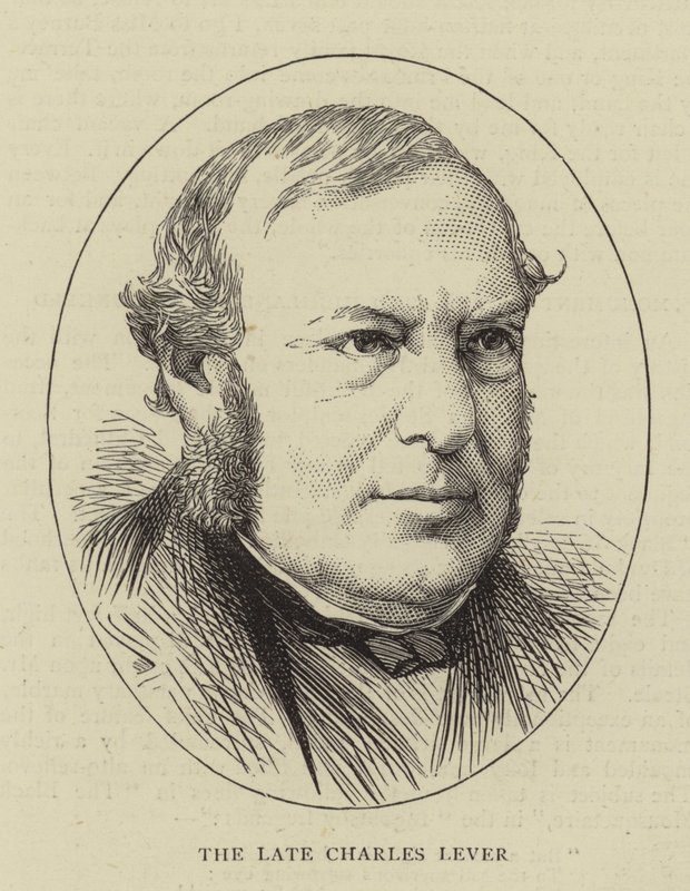 The Late Charles Lever (gravering) af English School
