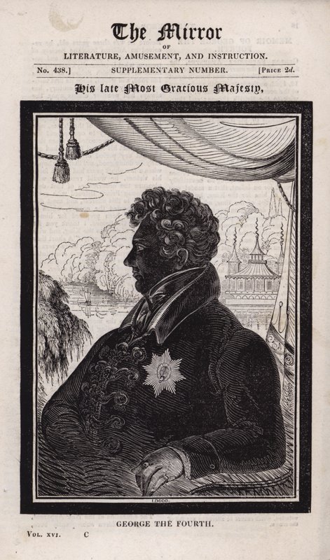 Den afdøde kong George IV af English School