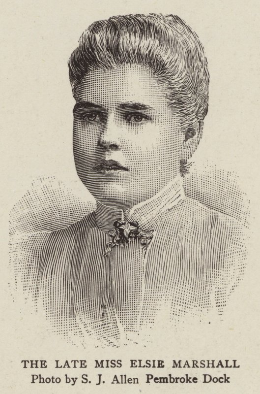 The Late Miss Elsie Marshall (gravering) af English School