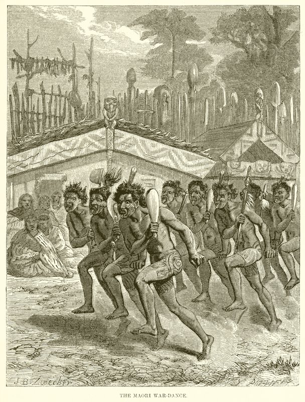 Maori-krigsdansen af English School