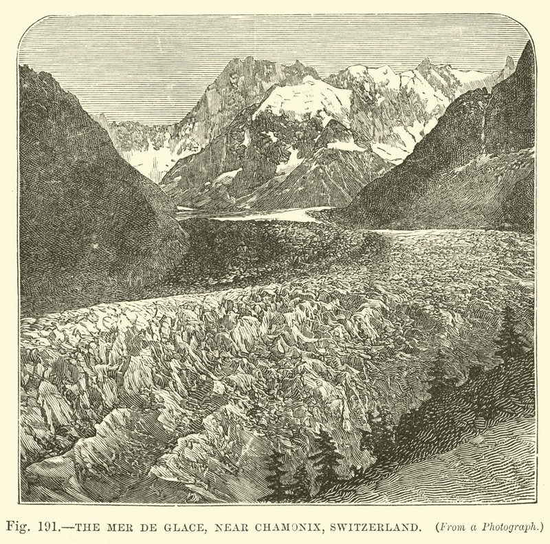 The Mer de Glace, near Chamonix, Switzerland  af English School