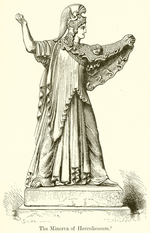 Herculaneums Minerva af English School