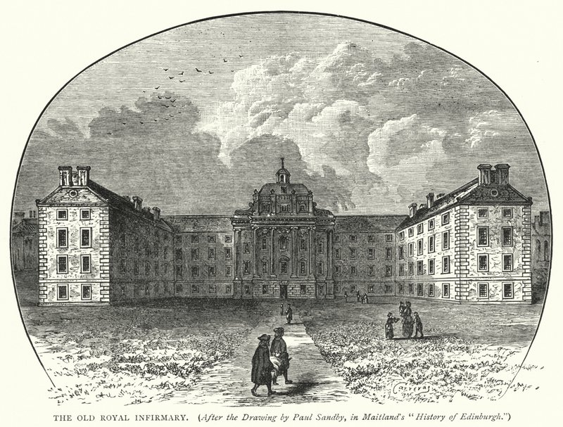 The Old Royal Infirmary (gravering) af English School