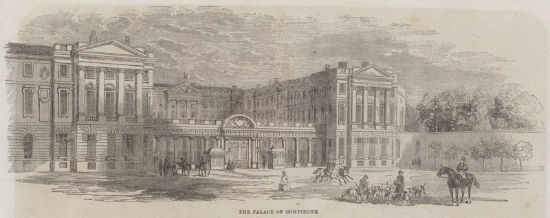 Palace of Compiegne (gravering) af English School
