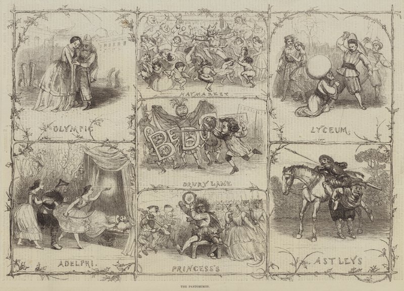 Pantomimerne (gravering) af English School