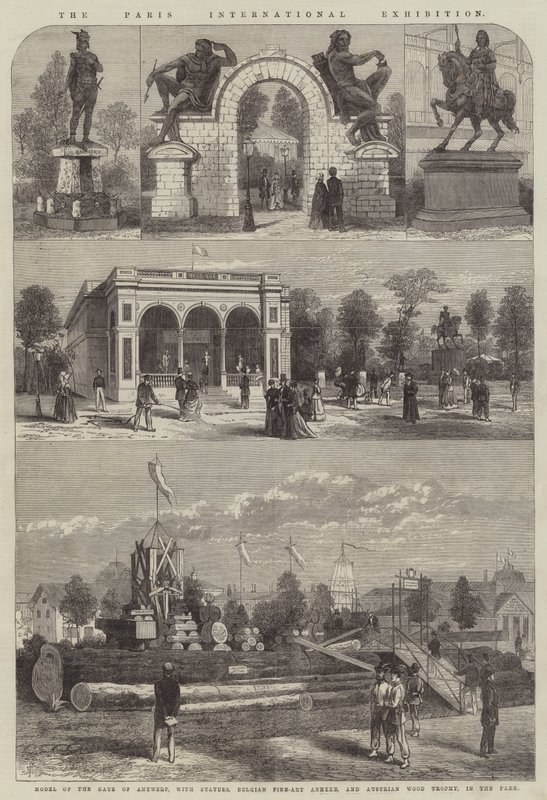 Paris Internationale Udstilling (gravering) af English School