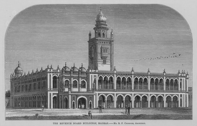 Revenue Board Buildings, Madras (gravering) af English School
