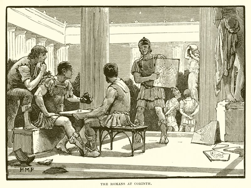 Romerne i Korinth af English School