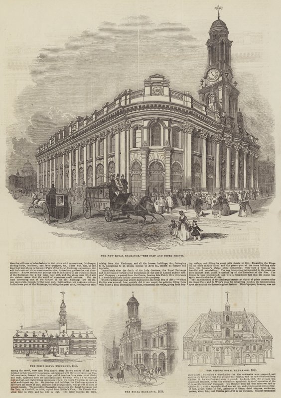 The Royal Exchange (gravering) af English School