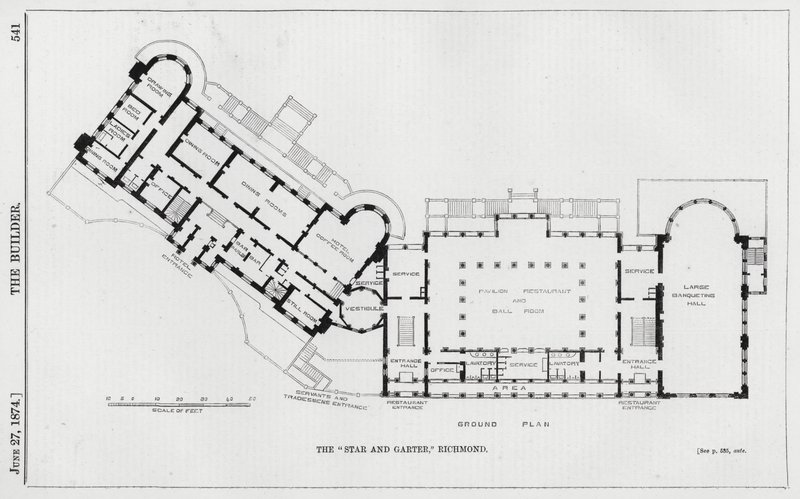 "Stjernen og strømpebåndet," Richmond (gravering) af English School