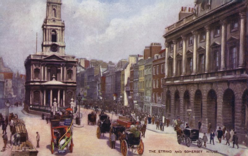 Strand og Somerset House af English School