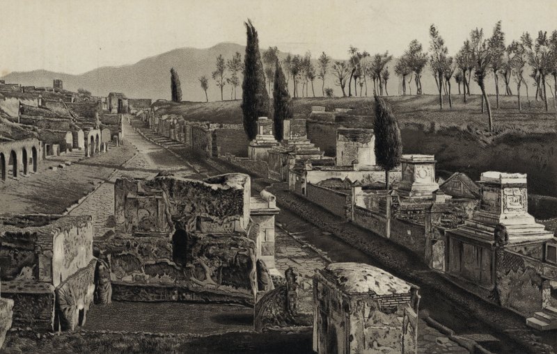 The Street of Tombs, Pompeji af English School