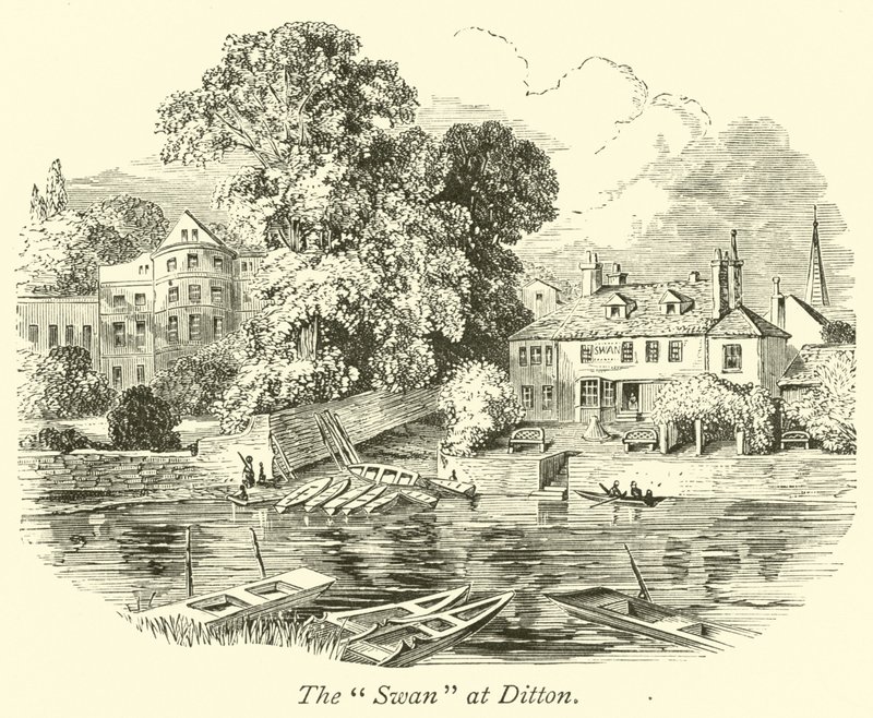 The Swan at Ditton  af English School