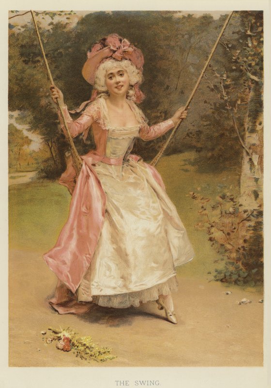 Gyngen (chromolitho) af English School