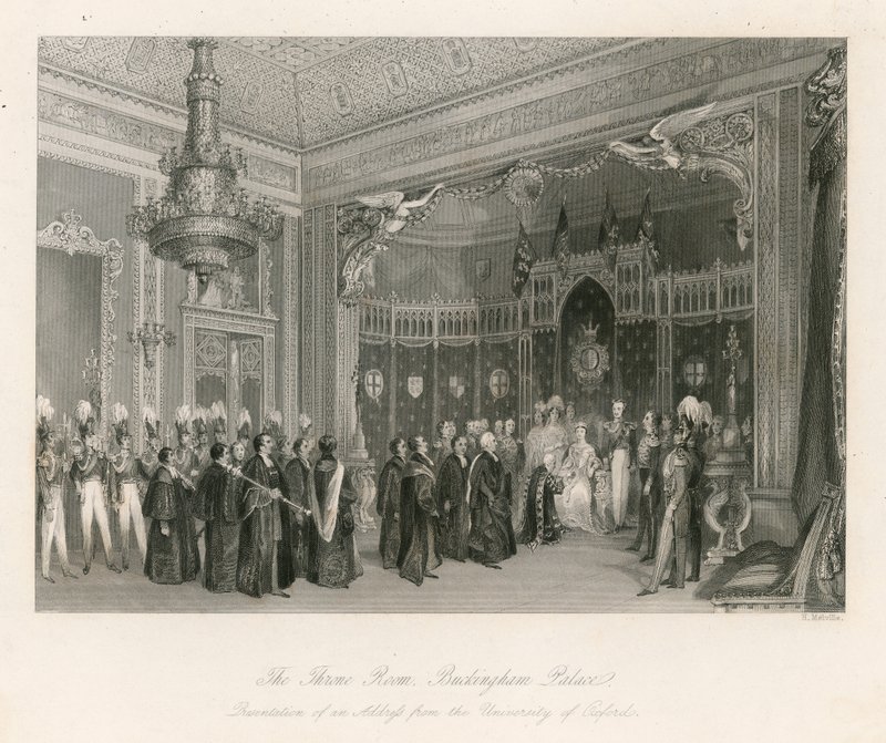 Throne Room, Buckingham Palace af English School