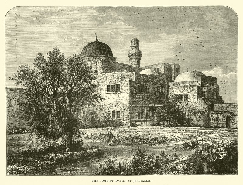 Davids grav i Jerusalem af English School