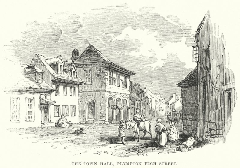 Rådhuset, Plympton High Street (gravering) af English School
