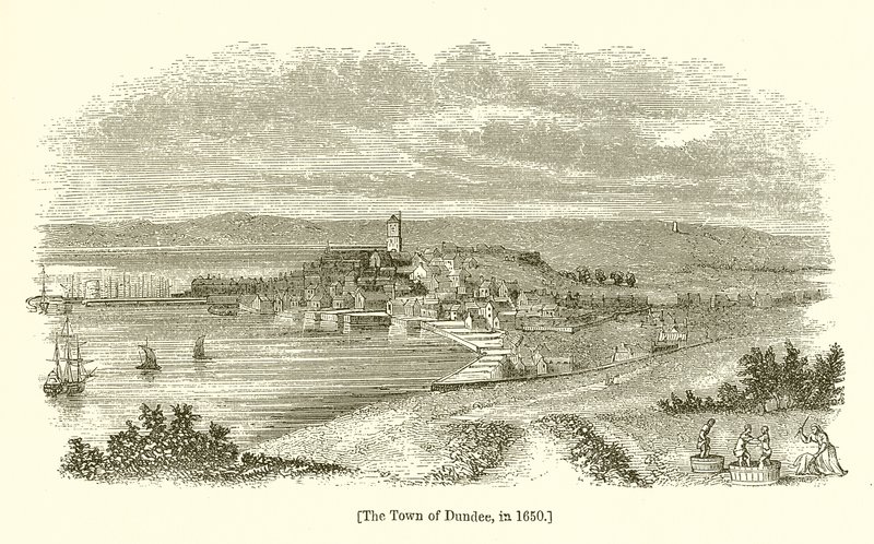 Byen Dundee, i 1650 af English School