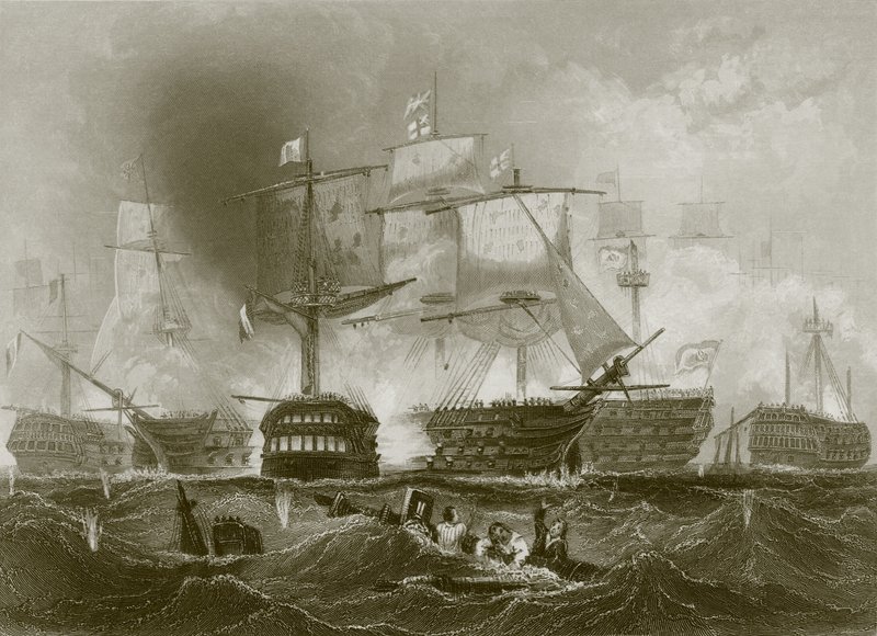 Slaget ved Trafalgar af English School